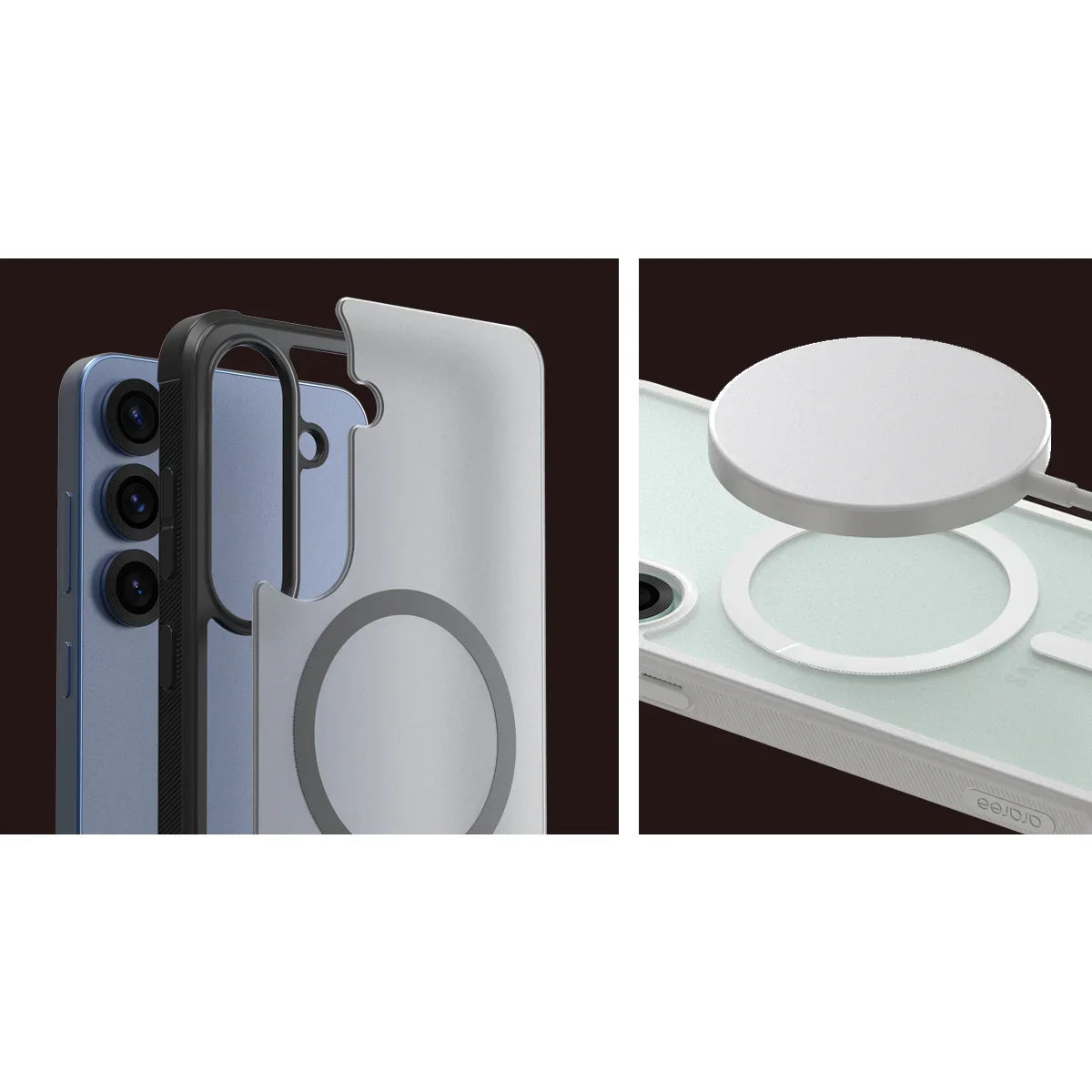 Araree Samsung S25 Plus Duple Armor Magsafe Case - White - Tashqila Araree Samsung S25 Plus Duple Armor Magsafe Case - White - Tashqila